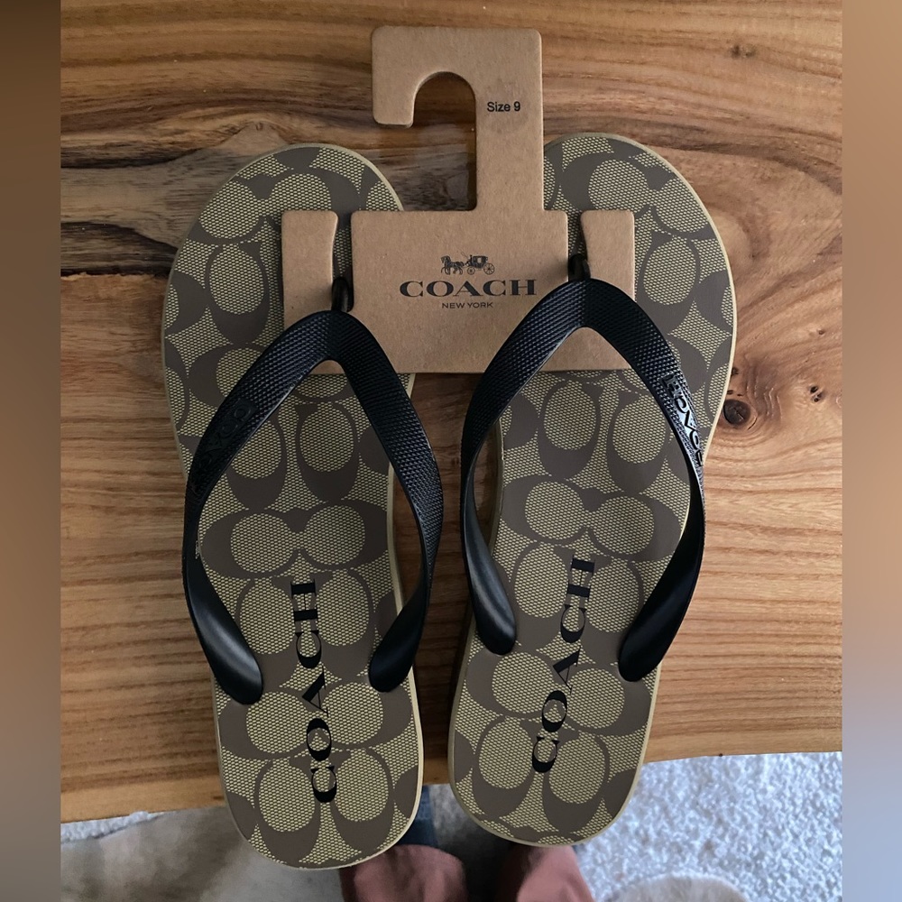 Brand new!! Coach flip flops.